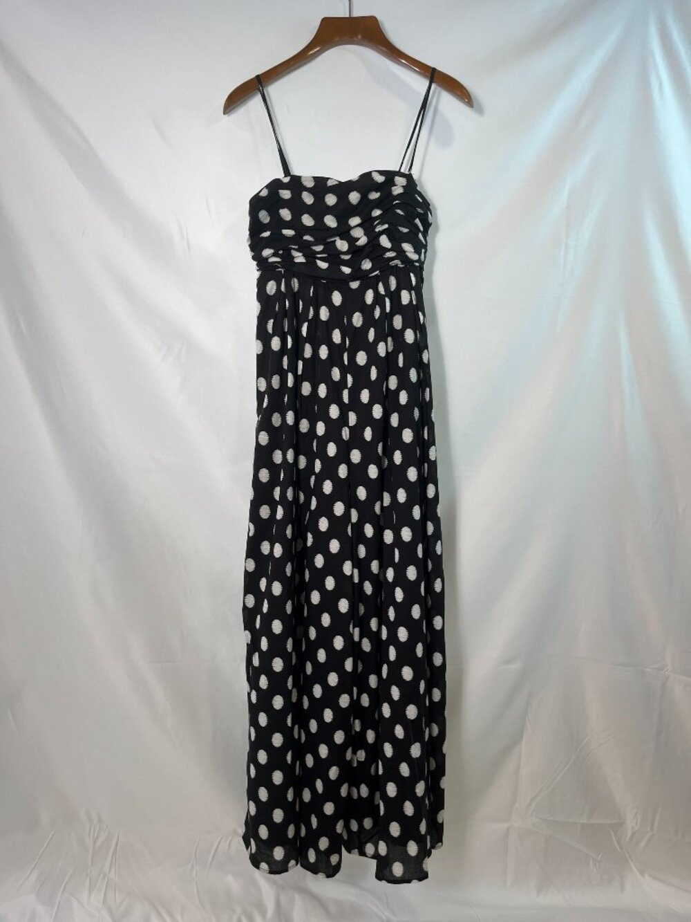 Hutch Women's Black White Polka Dot Romper Jumpsui